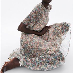 Zara Floral MIDI Dress